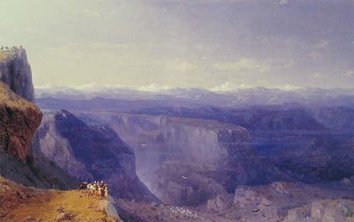 Pintura de lienzo de la obra Il Caucaso de Ivaninovich Ayvazovsky, póster grande de 60x90cm