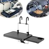 Tavolo da volante per auto, multifunzione, per computer portatile, accessorio da viaggio per lunghi viaggi, sedile posteriore del sedile del veicolo, scrivania per portabicchieri per cibo, vassoio per