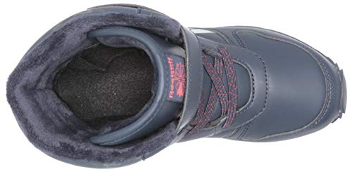 Reebok Boys' Classic Snow Jogger Sneaker, Collegiate Navy/Instinct Red/Silver Metallic, 11 Medium Us #TOP4
