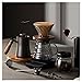Tazas termicas Juego De Cafetera Manual, Filtro De Bandeja De Madera, Combinación De Tazas, Goteo Manual Para Uso Doméstico, Preparación Rápida De Café, 1-4 Personas (Color : Black, Size : 25vm)