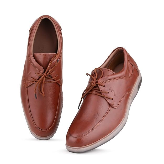 Men’s Premium Genuine Leather Formal Shoes F1F1| Classic Oxford & Derby Style | Casual & Formal Shoes for Men | Leather Footwear | Comfortable Cushioned | Party, Business, wedding, Casual Wear Shoes | Perfect for Office Wear & Formal Dress.