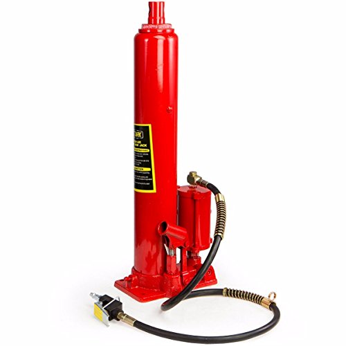 Xtremepowerus 56082 8 Ton Air/Hydraulic Long Ram Jack Piston Ram 8-Ton Capacity Cherry Crane Shop Engine Hoist Lift thumb #1