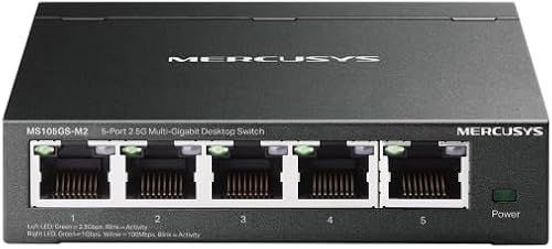 Mercusys Switch Ethernet 2.5 Gigabit 5 Ports RJ45, Boîtie…