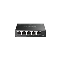 TP-Link Mercusys MS105GS-M2 Switch Ethernet 2.5 Gigabit 5 Porte, Cablaggio Hassle-Free, Plug & Play, Funzione Silenziosa, Ideale per Casa, Ufficio, Gaming, Access Point WiFi 6, Montaggio Desktop