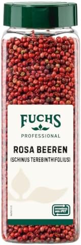 Fuchs Professional - Rosa Beeren gefriergetrocknet | 250 g Gewürzstreuer | Zum Dekorieren - entweder im Ganzen oder zum Zerstoßen | Für Großverbraucher