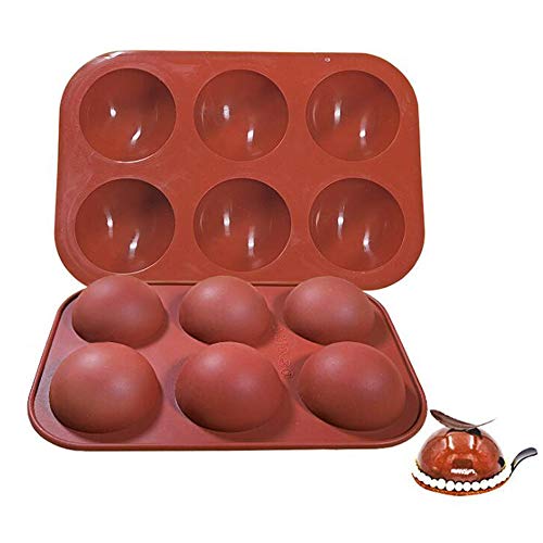 VOANZO Silicone Baking Mold Set – 5-Hole Semicircle Cake Moulds for Pudding, Candy, and Chocolate Cake Decoration