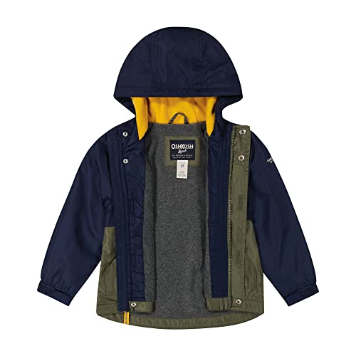 OSHKOSH B'GOSH Boys' Midweight Water-Resistant Hooded Jacket2