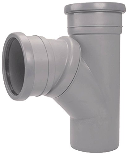 Arco de HT de DN50 gris Conector 1 – Manguito + Tubo regulable 45 – 88 °