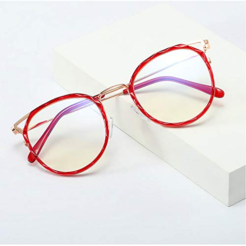 Melrose Bifocal Reading Glasses With Blue Light Blocking Lenses, Bifocal Reader For Women, Oval Frame (Red, 0.00/+1.75) #TOP3
