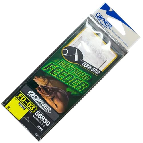 Owner Method Feeder Angelhaken mit Quick Stop - 6 Haken, Gr./Durchmesser/Tragkraft:Gr. 12/5.0kg /0.22mm