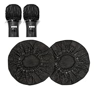 カラオケマイクカバー　マイク　100セット　マイクカバー　使い捨て　衛生　不織布 楽天市場】マイクカバー 使い捨て 100個 セット 不織布 黒 個