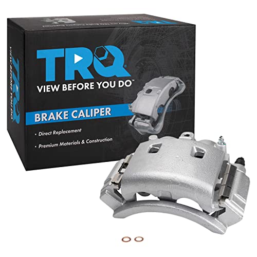Image of TRQ Rear Right Brake Caliper w /Bracket Passenger Side