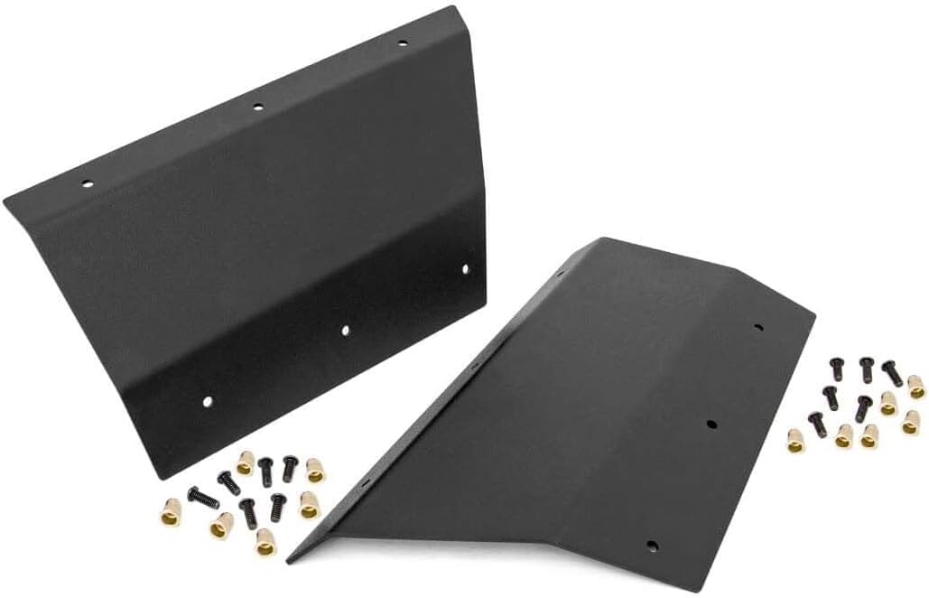 Rough Country Rear Lower Quarter Panel Armor for 97-01 Jeep Cherokee XJ - 10572,Black
