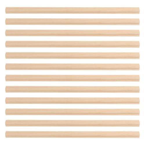 CHGCRAFT 12 unids madera pared moldura corte decorativo madera Trim Molding 15,75 pulgadas 3D Decorative trim para pared moldura decoración armario estante casa ventana puerta decoración