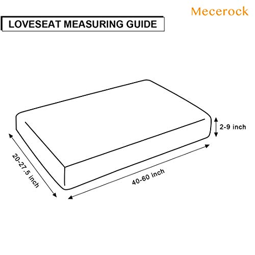 Mecerock Printed Stretch Couch Seat Cover Sofa Cushion Removable Washable Soft Spandex Furniture Protector For Loveseat Couch Sofa Seat Cover Sofa Slipcover Flexibility With Elastic #TOP4