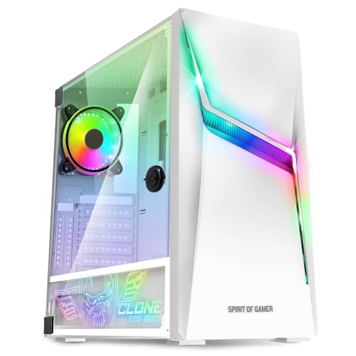 Boitier PC Gamer RGB Spirit of Gamer Clone 4 Tour Moyen ATX avec Verre Trempé