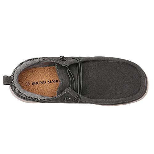 Bruno Marc Men's Sbls215M Slip-On Suede Loafers Lightweight Casual Shoes, Grey, Size 14 #TOP4