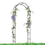 Cirstore Garden Arch Trellis for Climbing Plants Outdoor, 7.9ft Wedding Arch Arbor for Ceremony,...