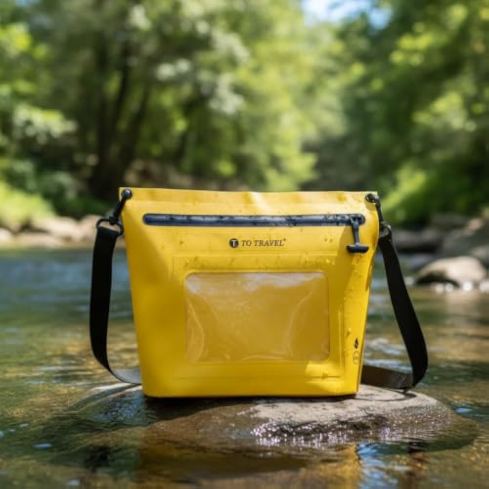 Touchscreen Compatible Waterproof Sling Bag, Submersible