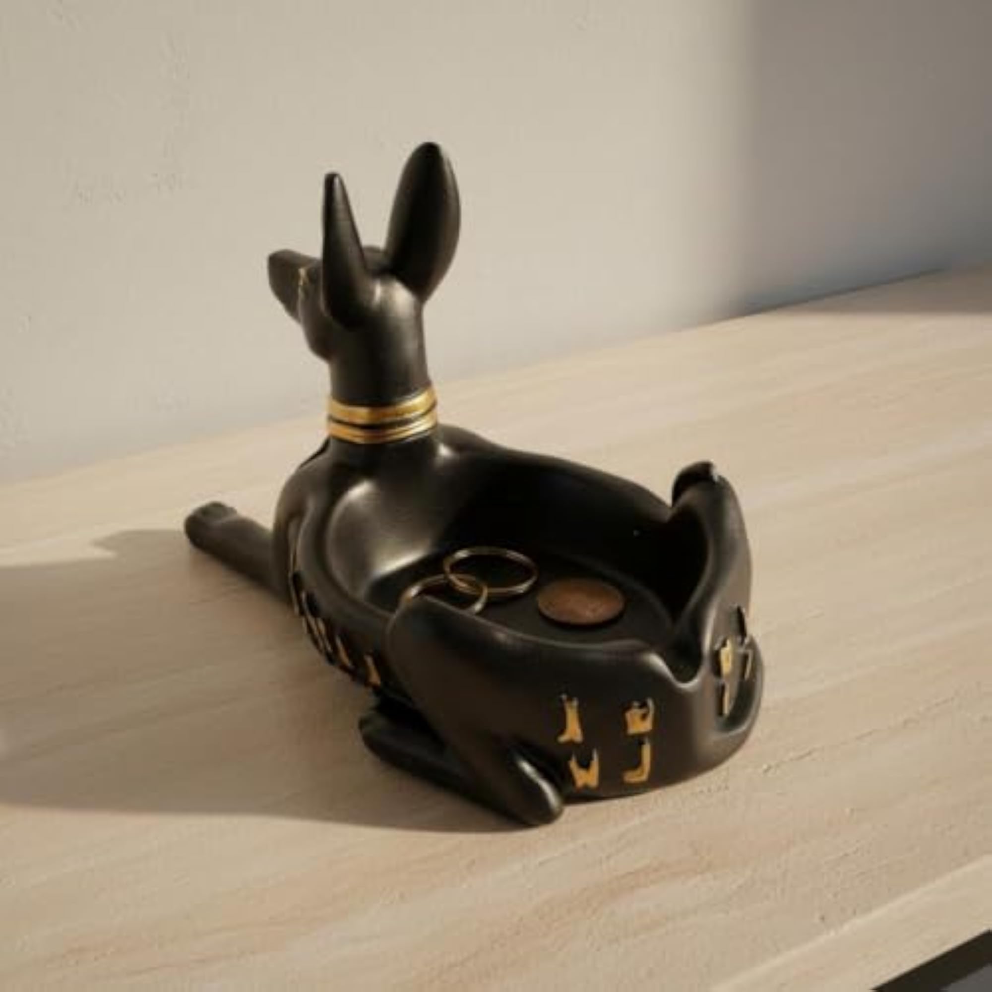 Wolf-Headed God Statue Tray, Multifunctional Organizer