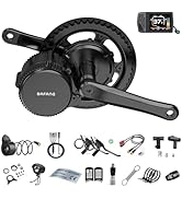 Bafang mid-motor 36 V 250 W BBS01B Ebike conversion kit, electric bicycle kit with optional e-bike display.