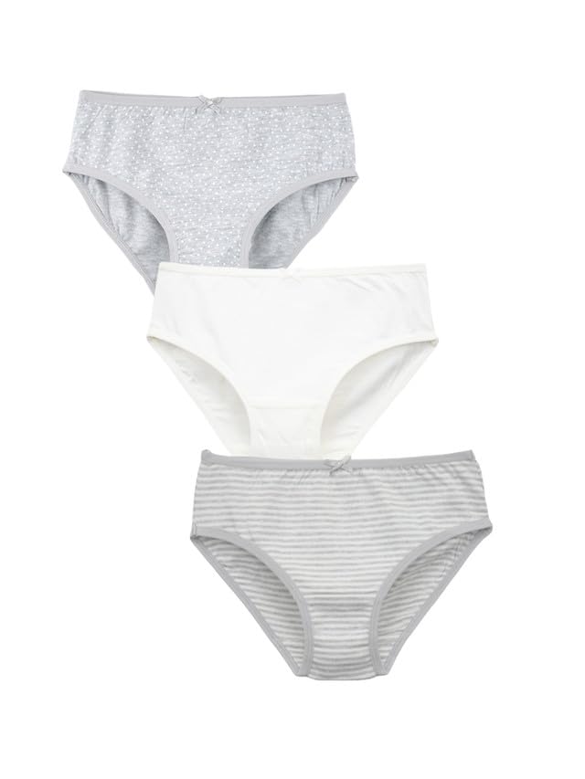 Womens Cotton Briefs, Polka Dot, Solid and Stripes Printed Brief for Women Pack of 3-image-40