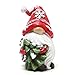 Hodao Christmas Resin Gnomes Handmade Christmas Resin Gnomes Holiday Present, Winter Table Christmas Tree Decorations Indoor and Display on Mantel or Window Sill
