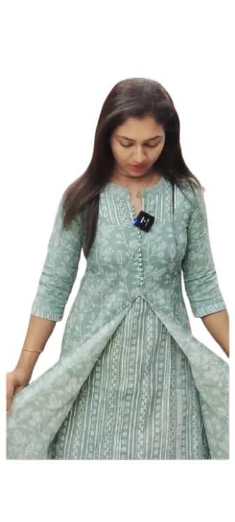 Attractive Cotton Gowns for Women (V Collection_P-19500167-2XL) Light Green