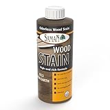 SamaN Interior Water Based Wood Stain - Natural Stain for Furniture, Moldings, Wood Paneling, Cabinets (Iron Earth TEW-013-12, 12 oz)