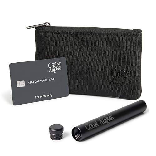 COAST ANGELS Petite Pochette Anti Odeur & Tube Aluminium – Sac Anti Odeur de Poche pour Voyage et Cadeau