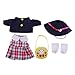 perfeclan Uniforme Fatta a Mano in Stile College con Borsa per Bambola Mell Chan dal Giappone