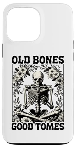 Old Bones Good Tomes Book Lover Bookworm �X�P���g���u�b�N �X�}�z�P�[�X iPhone 13 Pro Max �p