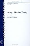 Analytic Number Theory (Colloquium Publications, Vol. 53) (Colloquium Publications (Amer Mathematical Soc))