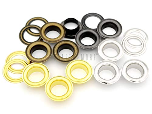 Craftmemore 1/2" (13Mm) Hole 50 Sets Grommets Eyelets With Washers For Leather, Tarp, Canvas (Gold) #TOP2