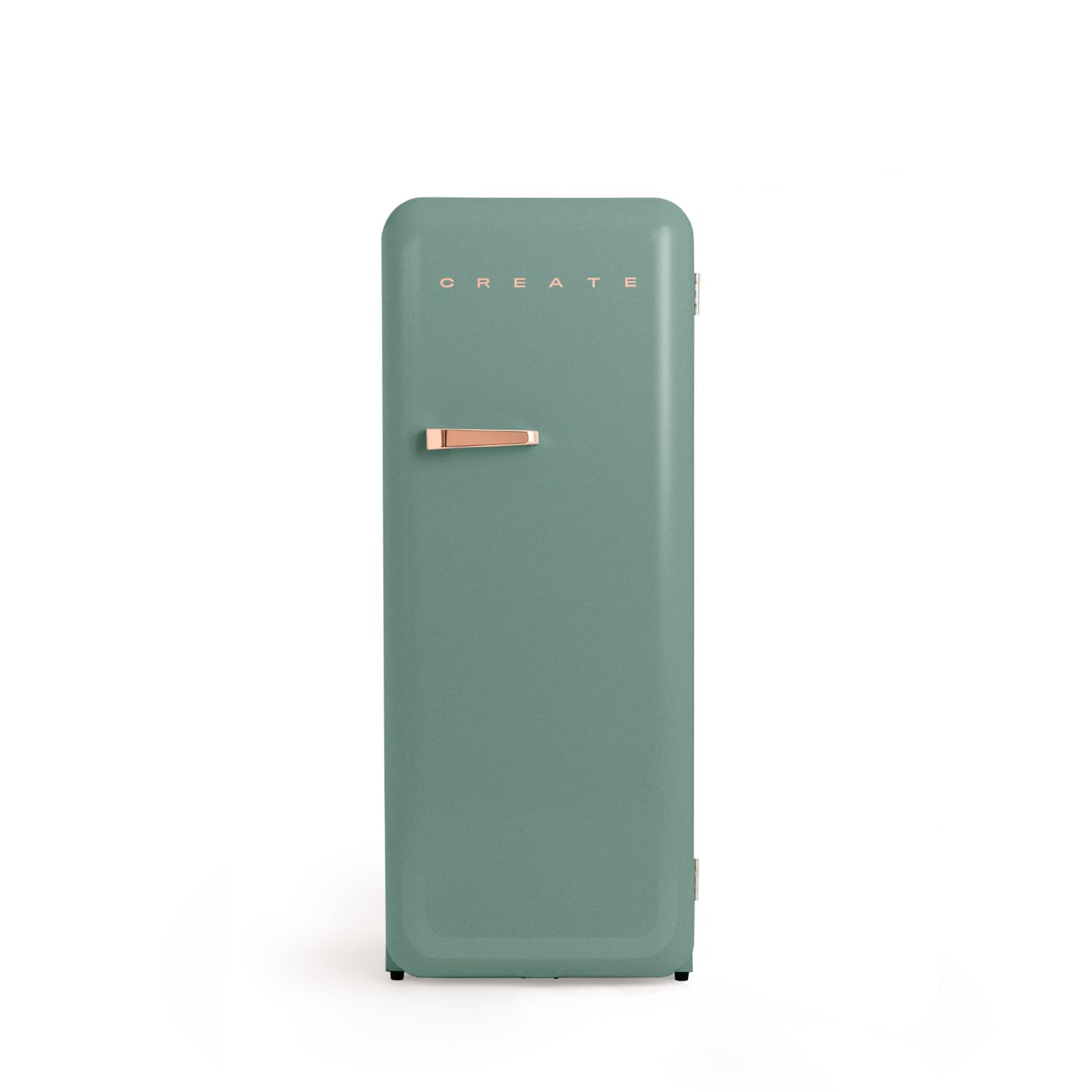frigorifero retro 150 cm rose gold e verde menta 3 ripiani