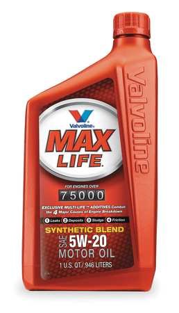 Valvoline MaxLife, mezcla sintética, 5W20, 1 Qt