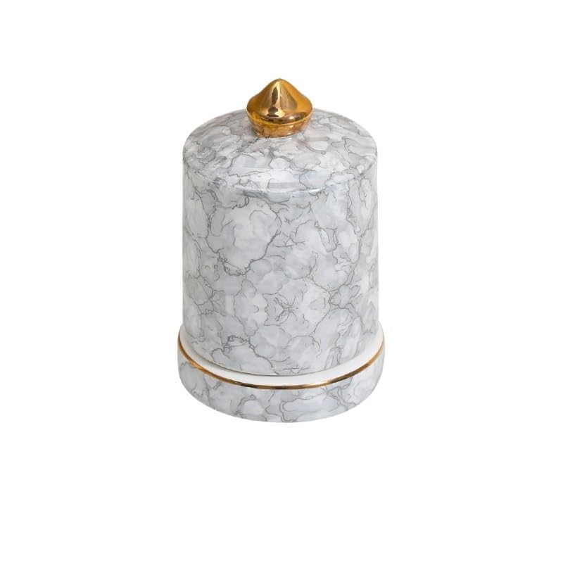Support for cure-dents en céramique LUNIZ porte-coton-tige portable pour table de restaurant