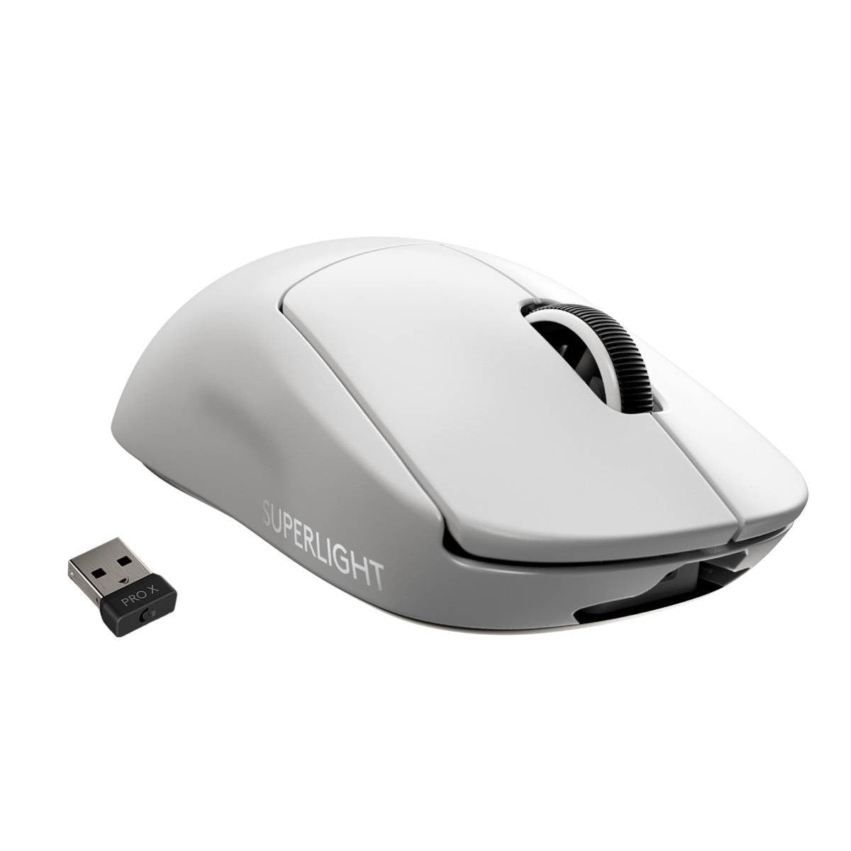 PRO X SUPERLIGHT Wireless Gaming Mouse - High Speed, Lightweight Gaming Mouse Compatible with PC and Mac (USB port) - White