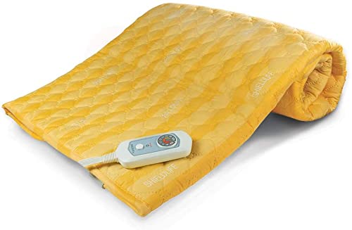 Shield Life Heated Mattress Pad Twin with Electronic Magnetic Frequency Blocking, TheraMat Lite Large Heating Pad for Single Size Bed by ShieldLife