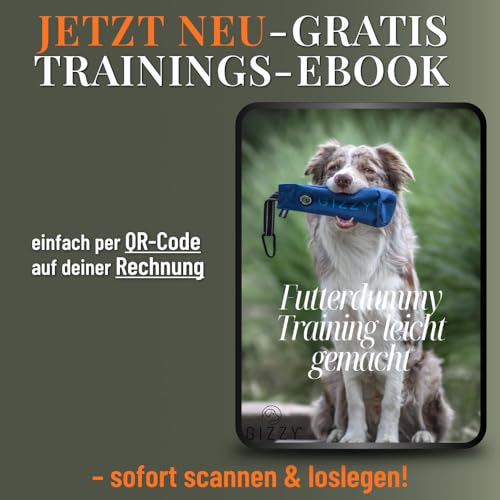 GIZZY® DAS ORIGINAL I Futterdummy Hunde I Robuster Hunde Futterbeutel für alle Rassen I Dummy Hundetraining mit Leckerlies - Die Erziehungshilfe für Hunde I Futterbeutel Hundetraining - Hunde Zubehör