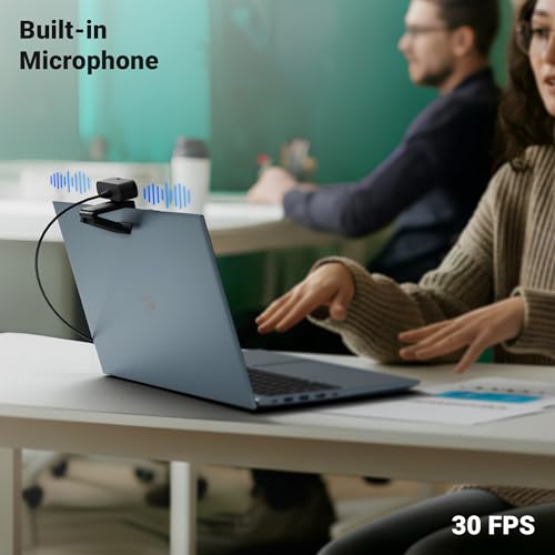 Image of Zebronics FHD USB Webcam, 30FPS, 2P2G Lens, 2.0MP CMOS Sensor, Auto-White Balance, Auto-Exposure, Privacy Shutter, Built-in Mic, for Teams, FaceTime, PC /Laptop (Live Pro)