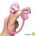 LUV HER Adorable Baby Headband Bows - Soft Elastic Newborn Girl Essentials - Colorful Printed Headbands for Baby Girls
