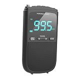 LIXSAZSE Digitales Mini Taschenradio mit exzellentem Klang, FM/AM Dualband Empfang, auch für ältere Menschen geeignet.