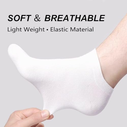 RICHBULL 200 Pairs Thin Low Cut Ankle Socks Bulk for Men/Women Adult Homeless4