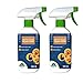 2x Sapone Molle di Potassio, Spray Pronto all'Uso 500 ml, Insetticida 100% Biologico Biodegradabile per Afidi Cocciniglia Acari|Fumaggine Melata Insetti|Potenzia le Difese dalla Pianta| Guanti Omaggio