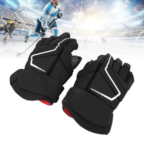 Eishockey Handschuhe, Outdoor Field Hockey Handschuhe Ball Hockey Handschuhe atmungsaktive Leichtgewicht Hockey Handschuhe Nylon EVA Schaum Schutzausrüstung für Hockey Spieler Sportbegeistert (12inch)