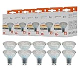 【Ambiance douce】L'ampoule LED GU10 à intensité variable dispose d'un angle de faisceau large de 38°. Son éclairage LED à intensité variable de 3000 Kelvin crée une atmosphère particulièrement chaleureuse dans les cuisines, les salons ou les salles à manger