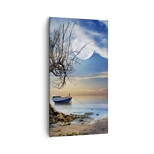 Tableau decoration murale moderne avec impression sur toile premium 55x100