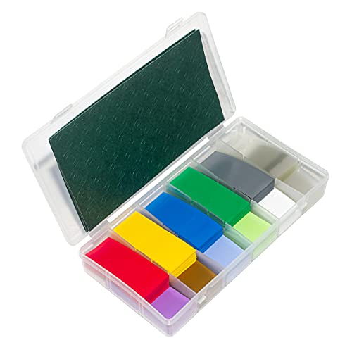 RockDIG 360 PCS 18650 Battery Sleeves Flat PVC Wrap Heat Shrink Tubing Tube(and 360 PCS Self-Adhesive Insulator Ring Cyan)