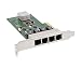 Produktbild InLine 51127I 4x Gigabit Netzwerkkarte, PCIe x4, 4x 1GBit/s, inkl. low profile Slotblech